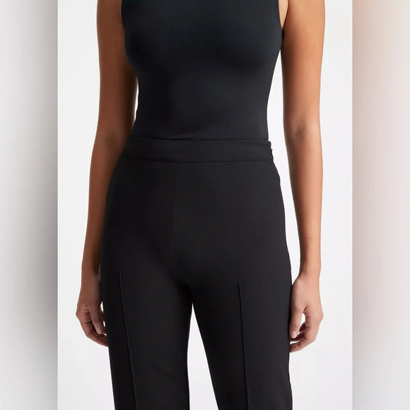 New! Vince Crop Flare Pants Solid Black nwt 33830 - Picture 4 of 16